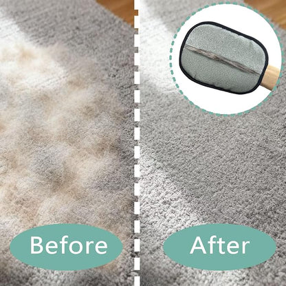 2-Pack Reusable Electrostatic Pet Hair Remover Gloves for Furniture, Carpets, Car Interiors & Auto Upholstery.