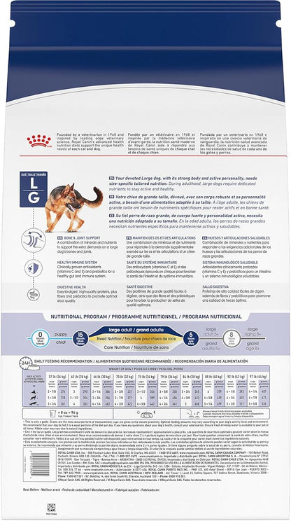Royal Canin Size Health Nutrition Large Adult Dry Dog Food, 17 lb Bag