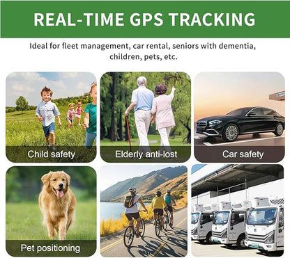 GPS Tracker for Vehicles - Tracking Devices for Cars Hidden, Tracker Device for Vehicles No Monthly Fee, Magnetic Car Tracker Device Real-Time Location, No Subscription, for Cars Kids Pet Trucks