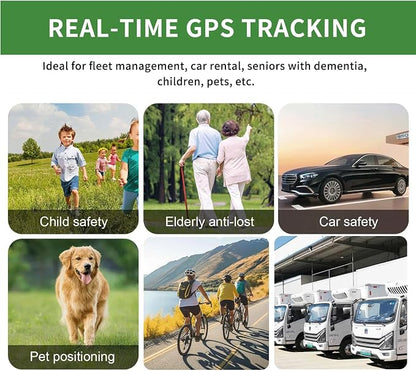 Mini GPS Tracker for Vehicles - Tracker Device for Vehicles No Subscription No Monthly Fee Car Tracker Device Hidden Magnetic Real-Time Tracking GPS Tracker for Cars Kids Dogs