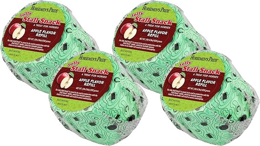 Jolly Pets Horsemen's Pride Treat Refill for Stall Snack Holder Apple (Pack of 4)
