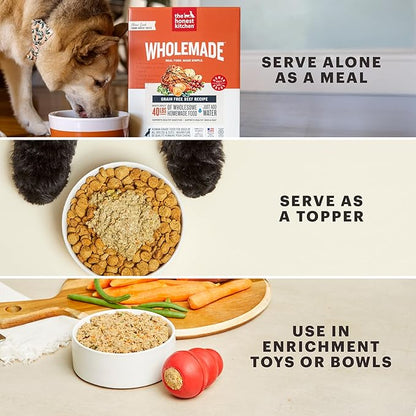The Honest Kitchen Human Grade Wholemade™ Dehydrated Whole Grain Beef & Oat Dog Food, 2 lb Bag