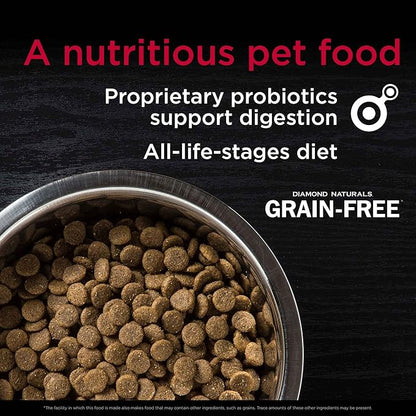 Diamond Naturals Grain-Free Formulation Real Meat Quality Protein Dry Dog Food with Cage-Free Chicken and Sweet Potato for All Life Stages 14lb
