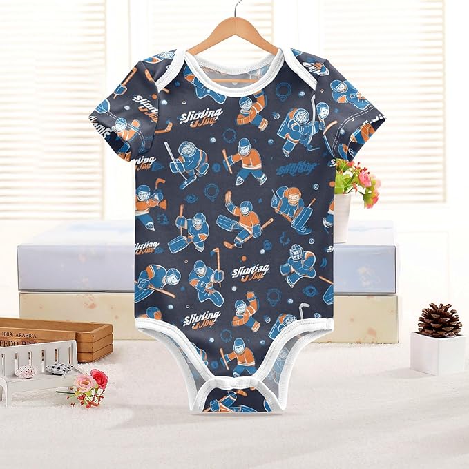 Bright Emotions Raccoons Baby Short Sleeve Bodysuits Romper Unisex Infant Outfit Wrapping Clothes for Boy Girl kids 3M