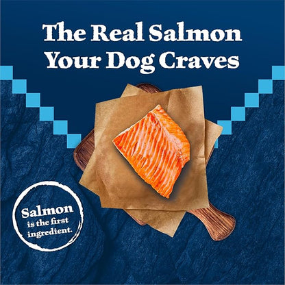 Blue Buffalo Wilderness Natural High-Protein Dry Food for Adult Dogs, Salmon Recipe, 13-lb. Bag