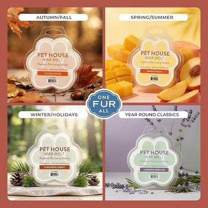 One Fur All Pet House Scented Wax Melts for Warmer - Long-Lasting Pet Friendly Plant Based Soy Wax Melts - Apple Cider Pack of 2