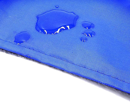 2 Sides Cat Kitty Hammock Hanging Bed - Waterproof Hammock Fleece Warm Swing Bed for Cat Ferret Rabbit Bunny Small Animal Cage Hammock (Small, Blue)