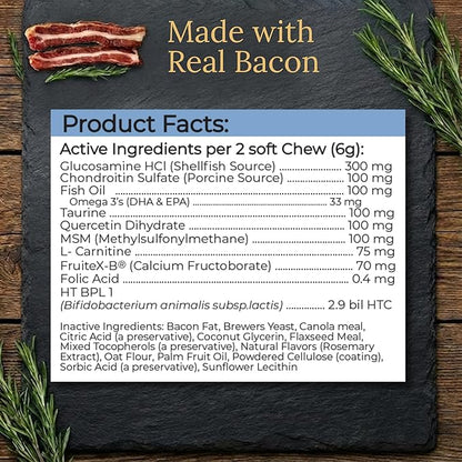 Multivitamins, Balanced Nutrition for Your Husky, 90 Count, Made in the USA with Real Bacon