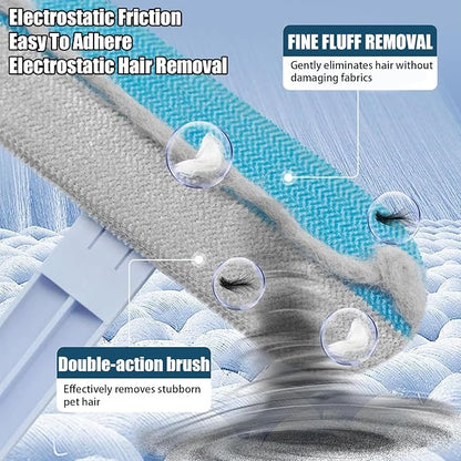Cat Hair Remover 4-in-1 Multi-Functional Pet Hair Remover Brush,17.7Inch, Reusable Washable Lint Cleaner for Dog and Cat Hair, Gentle on Furniture, Sofas, Pet Beds, Bedding, Carpets, Clothing