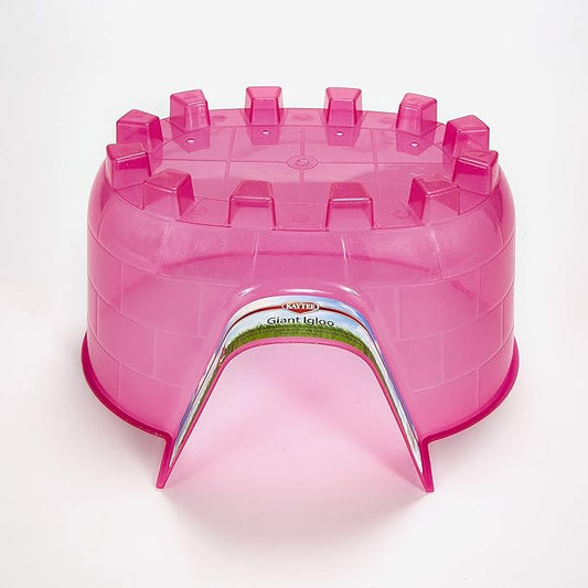 Kaytee Igloo Habitat Hideout For Pet Rabbits, Ferrets, Guinea Pigs, and Other Small Animals, Giant