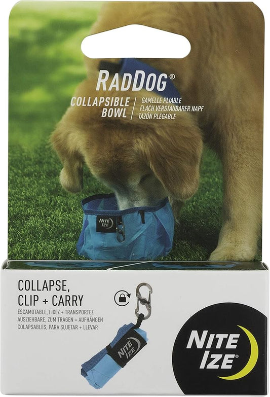 Nite IZE RadDog Collapsible Dog Bowl, Lightweight Food and Water Bowl