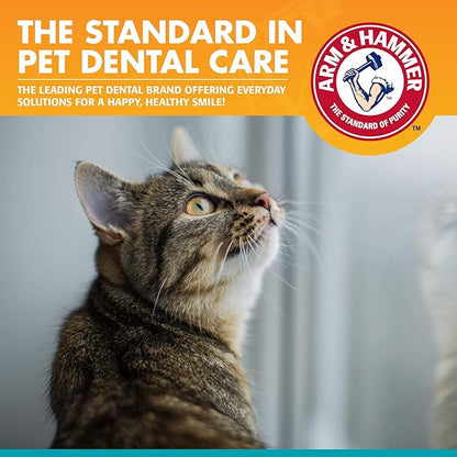 Arm & Hammer for Pets Dental Kit for Cats | Eliminates Bad Breath | 3 Piece Set Includes Cat Toothpaste, Cat Toothbrush & Cat Fingerbrush in Tasty Tuna Flavor,2.5 ounces