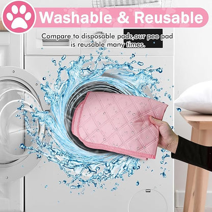 Siedihit Dog Cat Playpen, Puppy Pet Playpen Indoor for Dog Crate Tent Cage Outdoor, Portable Pop Up Dogs Enclosure Kennel with Carrying Case for Dogs/Cats/Rabbits (Pink with Pad, Medium)