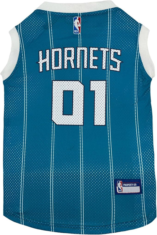 Pets First NBA Charlotte Hornets Dog Jersey, X-Small- Tank Top Basketball Pet Jersey