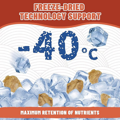 Just Try 6 oz Freeze-Dried Chicken Heart Dog & Cat Treats - Single Ingredient, Grain-Free, High Protein Training Treats Snacks