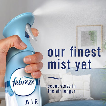 Febreze Air Mist, Air Freshener Spray, Odor Fighting Room Spray, Deodorizer for Home Bathroom Kitchen Apartment, Pet Odor Fighter Fresh Scent, 8.1oz (Pack of 3)