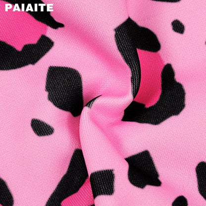 Cozy Pink Leopard Dog Hoodie – Cute and Warm Winter Sweatshirt with Hood, Soft Pet Coat for Small, Medium, and Large Dogs, Stylish and Comfortable Outfit for Cold Weather Walks.Pink 3XL