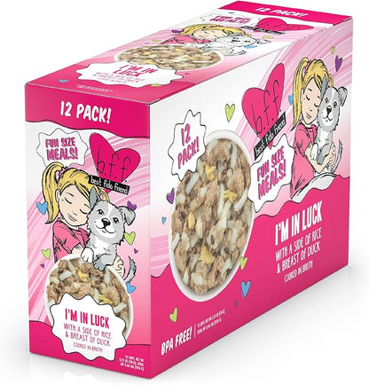 Weruva Best Fido Friend Fun Size Meals for Dogs, Im in Luck, 2.75oz Cup, Pack of 12