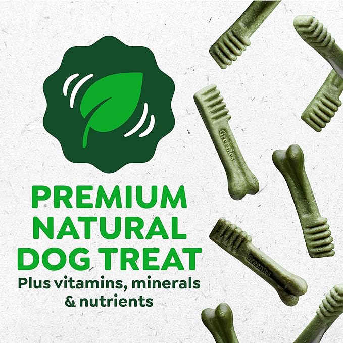 Greenies Veterinarian-Recommended Natural Dental Dog Treats, Dental Chews for Dogs, Regular Size, Variety, 12 oz, 36 Count (Pack of 2)