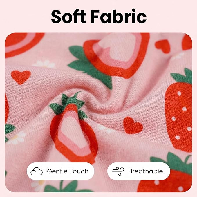 Dog Pajamas Spring Summer Dog Clothes for Small Medium Dogs Strawberry Print Girl Boy Cute Soft Puppy Pjs Clothes Doggie Onesies Cat Pet Jammies Outfit(Strawberry,S)