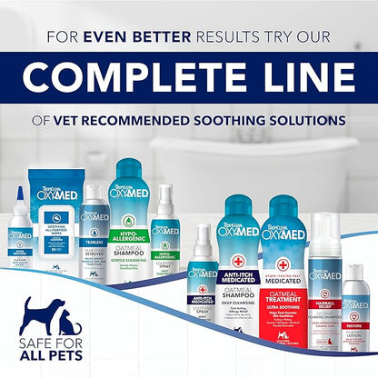 TropiClean OxyMed Dog Paw Balm, Moisturizing & Healing Dog Lotion for Dry Paws & Noses, Soothes Itchy Skin with Shea Butter and Vitamins A & E, Barrier Protection Against the Elements, Cat Safe, 4oz