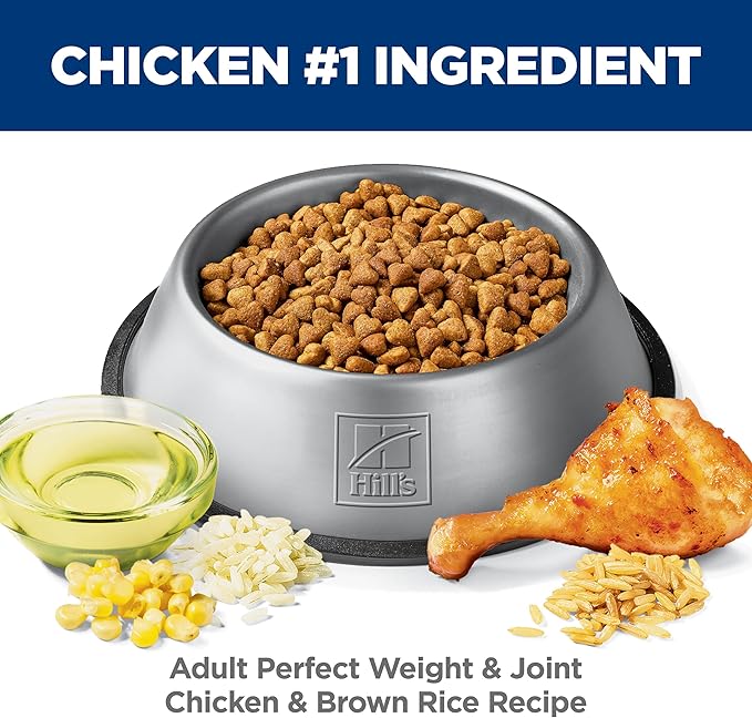 Hill's Science Diet Adult Perfect Weight & Joint Support Dry Dog Food, Chicken, 25 lb. Bag