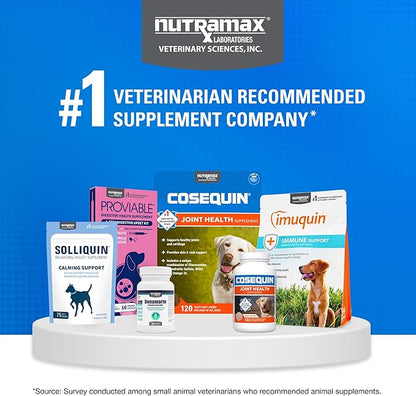 Nutramax Cosequin for Dogs Joint Health Supplement, Contains Glucosamine for Dogs, Plus Chondroitin and MSM, Supports Healthy Joints, for All Breeds and Sizes, Chewable Tablets, 132 Count (Pack of 2)
