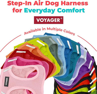 Best Pet Supplies Voyager Step-in Air Harness - All Weather Mesh, Reflective, No Pull Harness for Dogs, Cats - Secure with Hook & Loop Fastener, Buckle, Double D-Rings - Khaki, XS