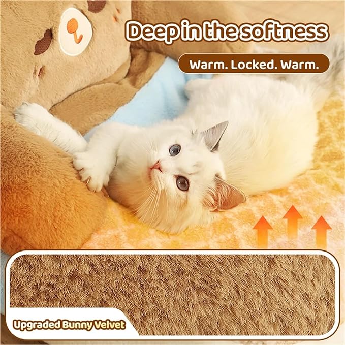 Compatible for HOOPET Cat Litter, Winter Warm All-Season Universal Cat Bed Dog Kennel, Cat House Sofa Cushion(Small)