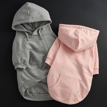 Pet Passion Rocky – The Original Lightweight Hooded Tee 100% Organic Cotton Dog Hoodie Pet Coat Sweater for All Sized Dogs, Original Pink, Medium (20-45 lbs)