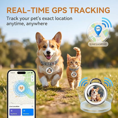 GPS Tracker for Dogs & Cats Smart Collar Real-Time Tracking No Monthly Fee