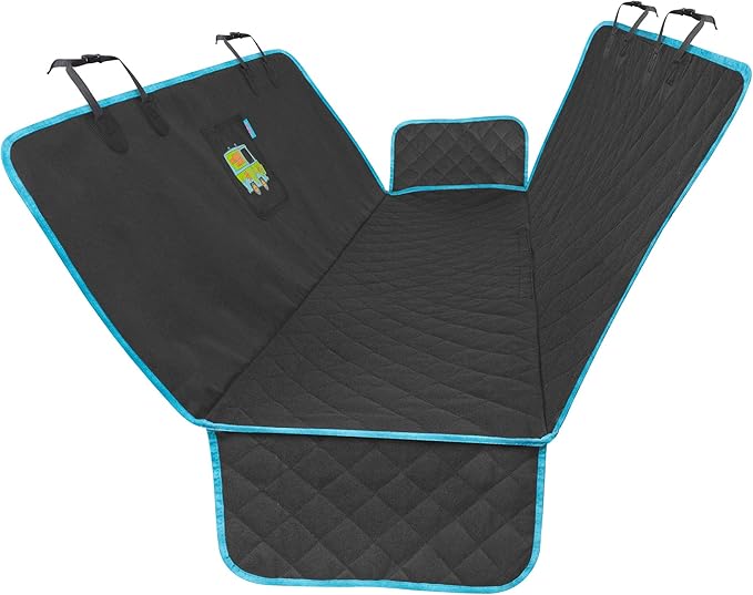 BDK Scooby Doo Dog Car Seat Cover for Back Seat – Hammock Dog Seat Protector with Storage Pocket, Heavy Duty Rear Bench with Non-Slip Stitching, Interior Covers for Auto Truck Van SUV