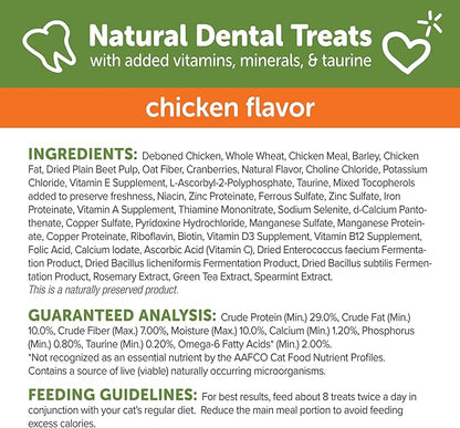 Wellness WHIMZEES Cat Dental Treats, Freshens Breath, Chicken Flavor, 4.5 oz Bag
