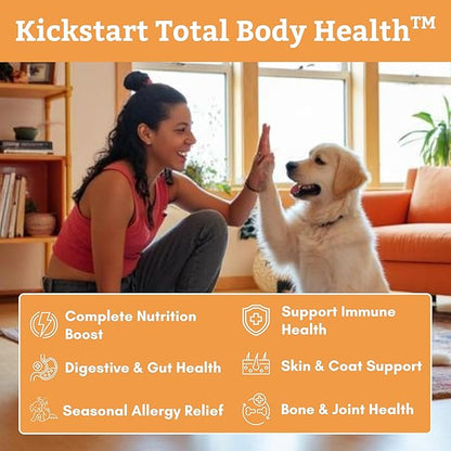 Wholistic Pet Organics Puppy Complete - Dog Multivitamin Powder - Daily Dog Vitamins and Supplements for Homemade Food - Immune System, Skin, Coat & Overall Health - All Breeds of Puppies - 22 Scoops