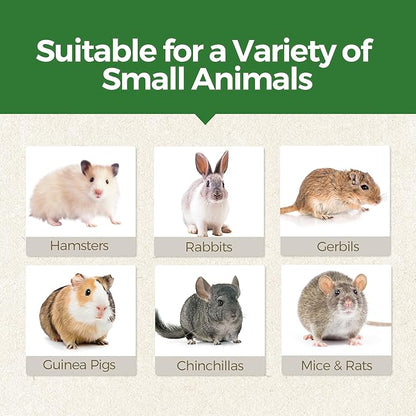 TEEWY 4PCS Guinea Pig Toys, Prevent Teeth Overgrowth, Natural Vegetables and Timothy Grass, Hamster Chew Toys, Guinea Pig Chew Toys, Chinchilla Toys, Peapod and Stawberry Chew Toy Set