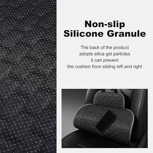 VarCozy Linen Car Seat Covers, Breathable Front Pair Seat Covers for Cars with Non-Slip Protector for All Seasons, Universal Front Seat Covers for Cars, SUVs, Trucks