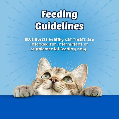 Blue Buffalo Bursts Crunchy & Creamy Cat Treats, Great for Training, Paw-Lickin' Chicken, 2-oz Bag (6 Pack)