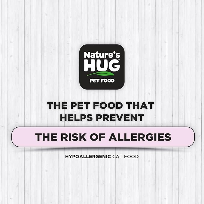 Nature's HUG Hypoallergenic Dry Cat Food for Kitten Growth – Complete & Balanced Nutrition, Sensitive Stomach Support, High-Protein, Grain Free – 4lb