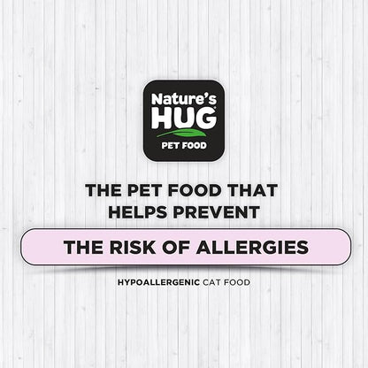 Nature's HUG Hypoallergenic Dry Cat Food for Kitten Growth – Complete & Balanced Nutrition, Sensitive Stomach Support, High-Protein, Grain Free – 4lb