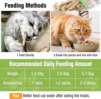 Freezed Drying 100g Cat Chew Sticks Quail Flavor, Cat Teething Sticks for Teeth Cleaning Dental Care, Cats Chew Toys for Fresh Breath