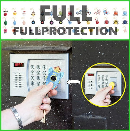 Leather Keychain Holder Case Compatible with AirTag,Cute Protective Cover with Keyring,Anti-Scratch Finder GPS Tracker Case for Wallet Keys,bag,pets,Backpack(Rocket Green)