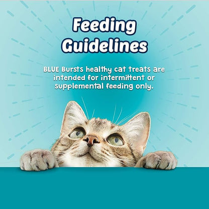Blue Buffalo Bursts Crunchy & Creamy Cat Treats, Great for Training, Savory Seafood, 5-oz Bag (Pack of 4)
