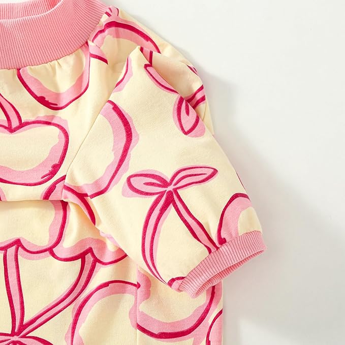 Dog Cherry T Shirts Pink Long Sleeve White Shirt Pajamas Pets Soft Cotton Apparel Clothes for Extra Large Dogs, 2XL Cherry