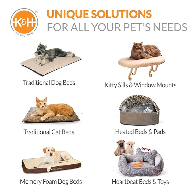 K&H Pet Products Outdoor Multi-Kitty A-Frame Heated Chocolate 35 X 20.5 X 20 Inches