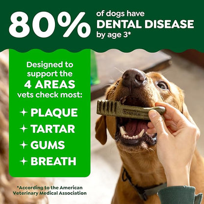 Greenies Veterinarian-Recommended Adult Natural Dental Dog Treats Teenie Size, Dog Dental Chews, Original Flavor, 3 oz. Pack, 11 Count