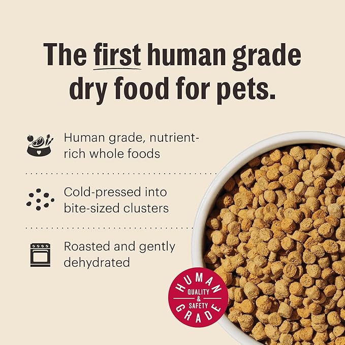 The Honest Kitchen Human Grade Whole Food Clusters Grain Free Chicken Dry Cat Food - Complete & Balanced Meal or Topper - 4 lb Bag