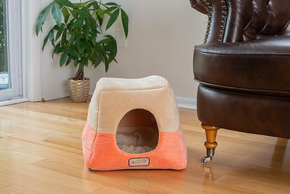 Armarkat Cat Bed, C07CCS/MH, Orange and Beige