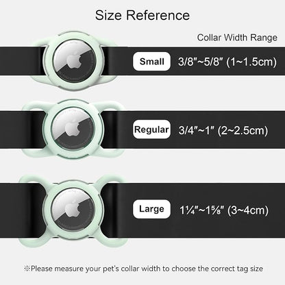Waterproof AirTag Holder for Dog Collar, Soft Slide-On Dog AirTag Holder | Full-Body Protection, No-Dangle Fit, Ultra-Durable, Lightweight, Tool-Free Installation, Clear Cover, Fits Dog & Cat Collars