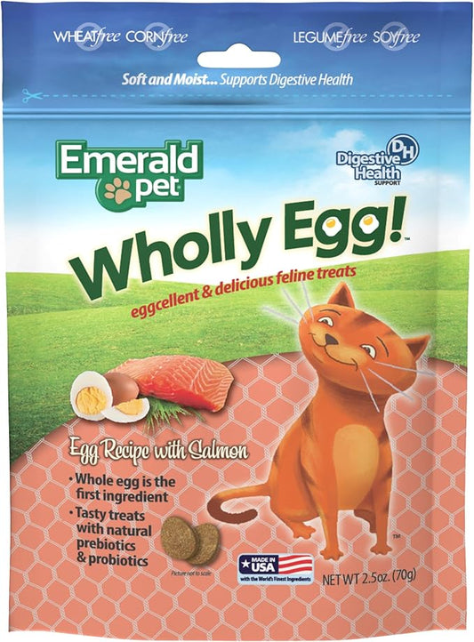 Emerald Pet Wholly Egg Cat Treats (Salmon)