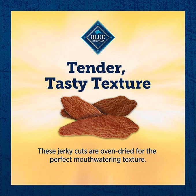 Blue Buffalo True Chews Premium Jerky Cuts Dog Treats, Made in the USA with Natural Ingredients, Chicken & Duck, 22-oz. Bag